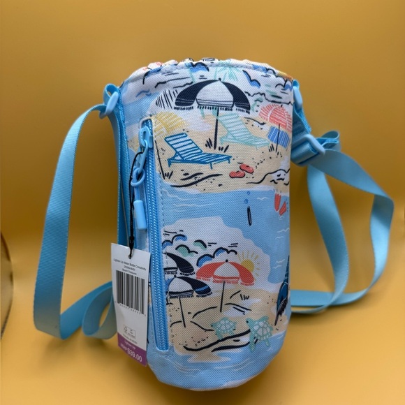 Vera Bradley Water Bottle Crossbody Beach Treasures Mini Cooler - Picture 3 of 5